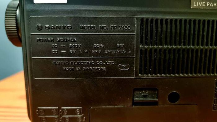 Sanyo RP 7160, Vintage radio, 1981, perfect working condition.