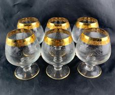 Mid century Murano Medici Wine glasses