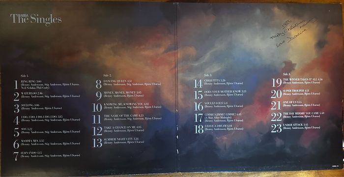 ABBA The singles the first 10 years original Irish release double album in vg+ condition