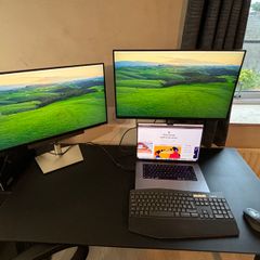 Typhoon Office Desk (Black Glass)