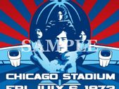 Led Zeppelin concert poster Chicago Stadium 1973 A3 Size Replica