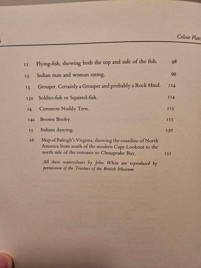 The First Colonists. Hakluyt's Voyage To North America. Introduction By A.l.rowse. All 16 Watercolours By John White. First Edition Second Print Large Volume Hardback In Good Condition   See Photos For Same.