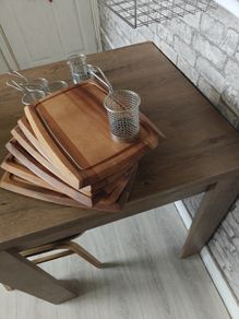 Serving boards with chip baskets
