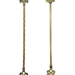 Pair Vintage Brass Highlands Toasting Forks
