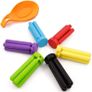6 Pack Non-Slip Foldable Silicone Trivets, SourceTon Collapsible Cross Design Silicone Trivets in Cute Colors, Silicone Pot Holder, Hot Pad, Pot Holder, Free Bonus Spoon Rest/Balloon Whisk Rest Image 2