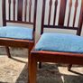 6x Vintage Mahogany Dining Chairs Image 5