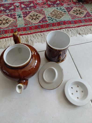 Vintage French ceramic tea/coffee pot