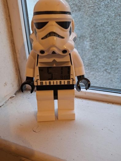 Lego Stormtrooper alarm clock