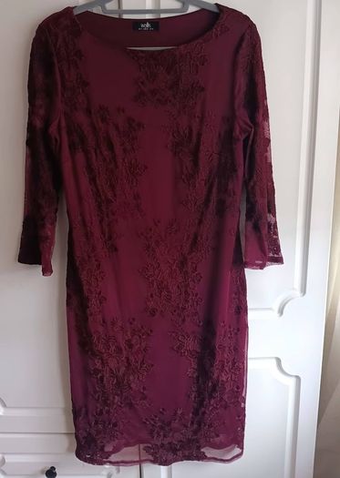 Wallis Embroidered Lace Dress
