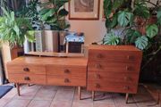 Two sections of vintage Danish furniture