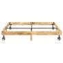 Bed Frame Solid Mango Wood 200x200 cm Image 3