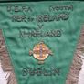 A Vintage Original Rare ! Football  Soccer Embroidered Pennant Flag From 14.3.79  U.e.f.g. Rep Of Ireland Vs N. Ireland In Dublin  For Soccer Fans Collection Image 2