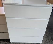 IKEA Malm White Chest of Drawers 1 Large and 1 Small