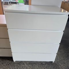 IKEA Malm White Chest of Drawers 1 Large and 1 Small