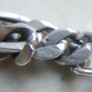 Vintage Sterling Silver 925 Figaro Necklace 20" Long Chain Link Flat Vintage Silver Sterling Gift Men 37,6g Image 5
