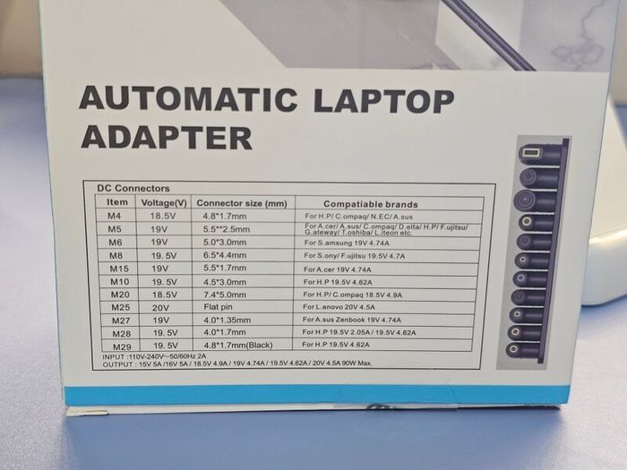 Automatic Universal Laptop Charging Adapter,90W (MTK TA0323)  include PFC 11pcs