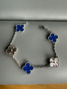 Natural Stone Clover Bracelet