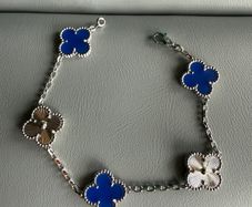 Natural Stone Clover Bracelet