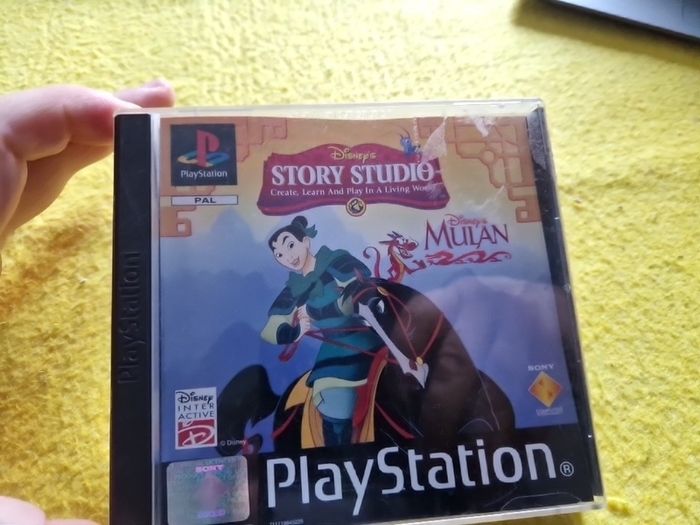 Disney Story Studio Mulan PlayStation1 Ps1 PlayStation2 Ps2 Games Original