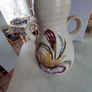 Rare find Vintage Ellgreave POTTERY Twin Handled Pottery Vase, Midas Floral Pattern, Made in England, 9.50" Image 10