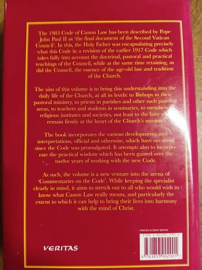 Rare Find. Canon Law: Letter and Spirit