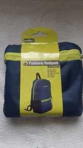 Summit Packaway Backpack 15L Foldaway Navy Camping Hiking Travel Bag