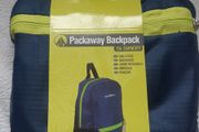 Summit Packaway Backpack 15L Foldaway Navy Camping Hiking Travel Bag