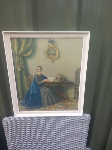 Mafalda or The Lady in Blue framed print, D18