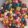 Stunning mixed style and colour wooden bead bundle of approx 150 beads. Image 4