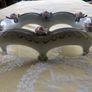 vintage porcelain posy ring vase & candle holders Image 2