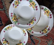 Arklow pottery / 5 soup/ desert bowls/ pattern 2503