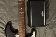 Fender Stratocaster squier Electric Guitar and boss katana mini Amplifier kit