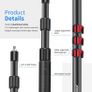Microphone Boom Arm, 3 Section Extendable Handheld Mic Arm with 1/4 Inch to 3/8 Inch Threads, 3ft to 8ft Adjustable Length (FREE POSTAGE) Image 4