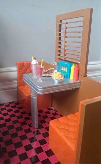 Our Generation American Diner with Doll, Food and Accessories