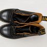 Dr. Martens Black Leather Boots  AirWair Yellow Stitch Image 2