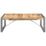 Coffee Table 120x120x40 cm Rough Mango Wood Image 3
