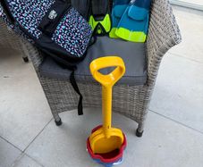 kids flippers Smiggle bag bucket and spade