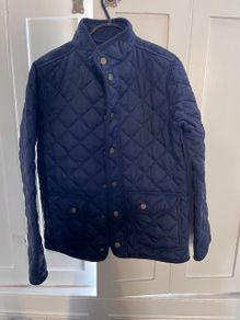 Benetton Navy Quilted Jacket