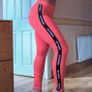 Bright Coral Sports Leggings, size M Image 2