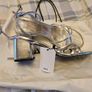 New Silver Sandals 37 Size 4, 2 pairs Image 2