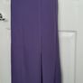 Brand New M&S Purple Blueberry Straight Skirt Front Splits Size 8r Image 3