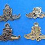 4 Royal Artillery cap badges, including officers Image 2