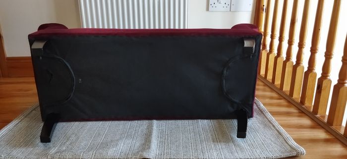 Velvet Bench  Wine/Burgundy