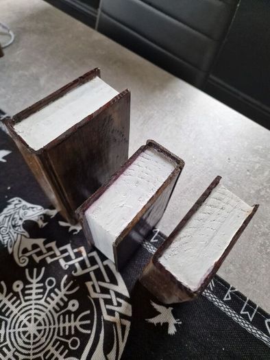 Hand crafted wooden book ends