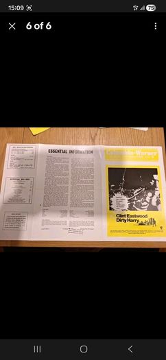 Dirty Harry 1971 Pressbook  Clint Eastwood