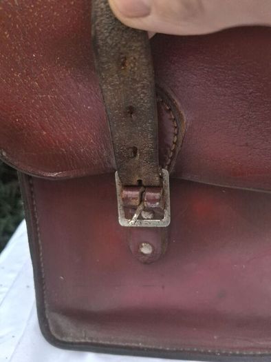 Stunning Hand Made Mid Century Irish Leather Satchel