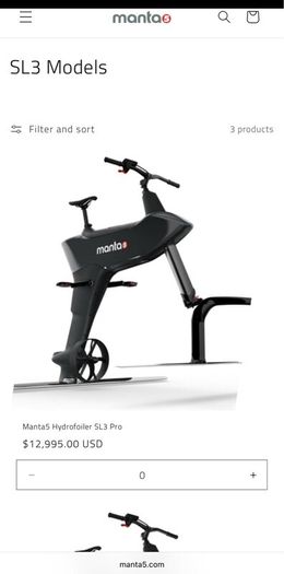 Hydrofoil Electric Bike