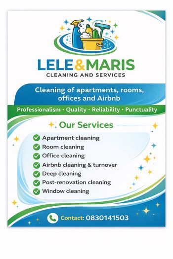 Cleaning Services from 15 per hour
