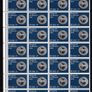 1978 Ireland 50th Anniversary of Ireland's First Coinage in 1928 Commemorative Stamps Block of 32 Mint Never Hinged (MNH) Image 5