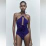 Zara Floral Halter Bodysuit Image 2